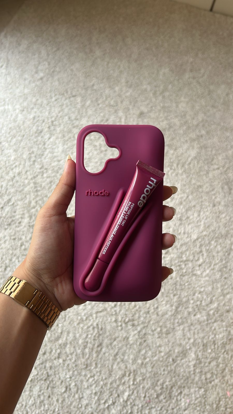 Rhode Lip Case and Tint - Raspberry